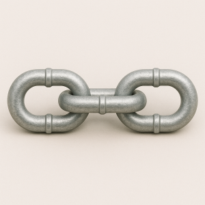 Цепь круглозвенная с буртиком Б2-10х65 в наличии в Екатеринбурге