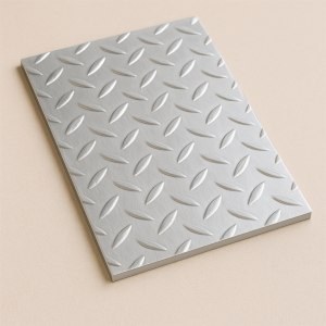 Алюминиевый рифленый лист даймонд 1,2х1200х3000 мм АМцС в наличии в Екатеринбурге