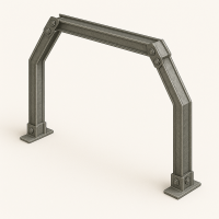 Трапециевидная податливая крепь 4 стойки КМП-Т4 СВП-27