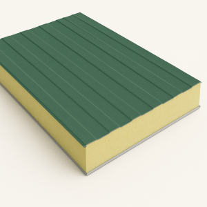 Стеновая сэндвич-панель с минеральной ватой 80 мм RAL 5005 в наличии в Екатеринбурге